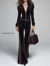 boho-suede-zip-up-jacket-lace-trim-flare-pants-set
