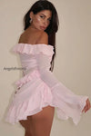stylish-off-shoulder-long-sleeve-ruffle-skirt-set
