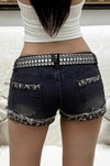 leopard-cuffed-low-rise-denim-shorts
