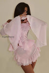 stylish-off-shoulder-long-sleeve-ruffle-skirt-set