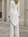 mandarin-collar-asymmetric-wrap-tail-blazer-high-waist-flare-pants-two-piece-suit-set