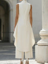asymmetric-layered-sleeveless-top-wide-leg-pants-set