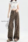 leopard-print-high-waist-fleece-lined-wide-leg-straight-jeans